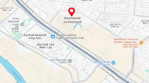 Smartworld Le Courtyard location